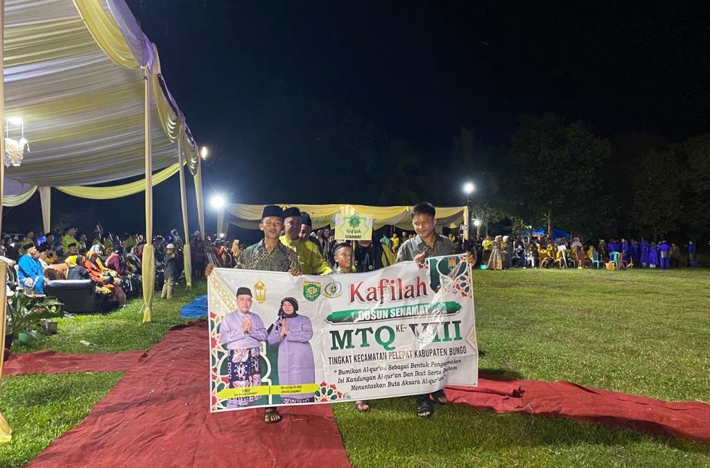 Kafilah Dusun Senamat ikut Mensukseskan Dan Memeriahkan Pembukaan MTQ Ke – VIII Tingkat Kecamatan Pelepat.